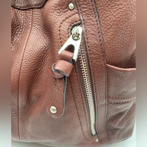 EUC B. Makowsky Leather Brown Sloughy Shoulder Bag - Picture 4 of 16